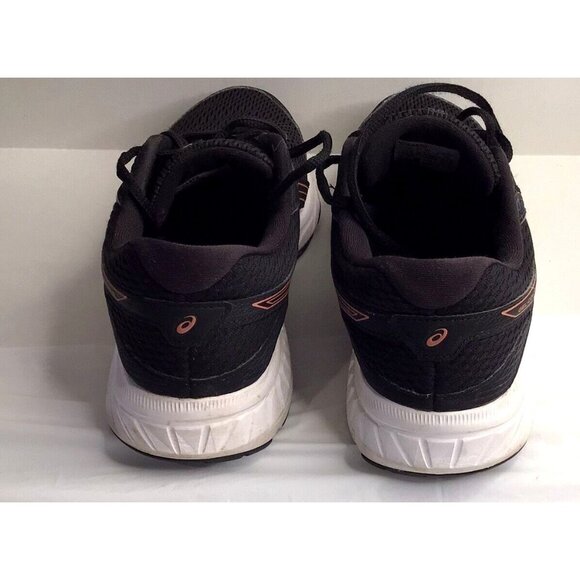 Asics Gel Contend 6 Black Running Shoes Sneakers Gym Walking Athletic Size 7.5 - Picture 8 of 11